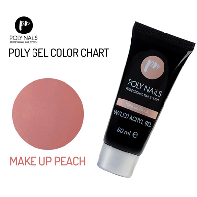 پلی ژل 60 میل PolyNails (MAKE UP PEACH)
